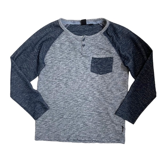Ocean Current Boy’s Color Block Long Sleeve Henley Shirt EUC - Picture 2 of 11